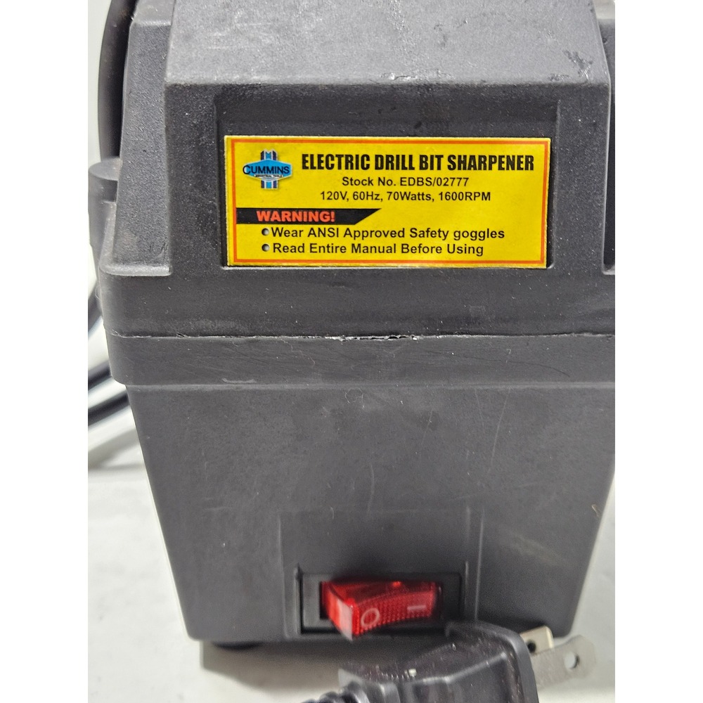 Cummins Industrial Tools No. 5230 Electric Drill Bit Sharpener 1600 RPM 70W - Picture 8 of 12